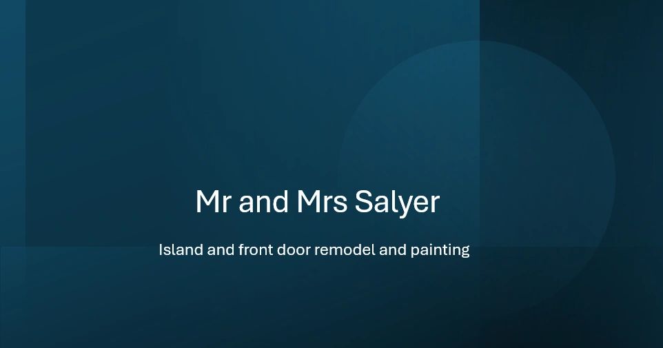 Salyer Island Remodel